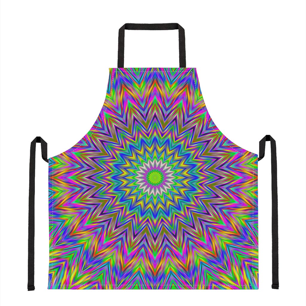 Colorful Psychedelic Optical Illusion Apron