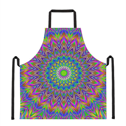 Colorful Psychedelic Optical Illusion Apron