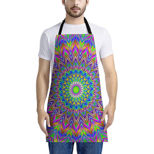 Colorful Psychedelic Optical Illusion Apron
