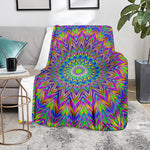 Colorful Psychedelic Optical Illusion Blanket