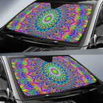 Colorful Psychedelic Optical Illusion Car Sun Shade GearFrost