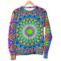 Colorful Psychedelic Optical Illusion Men's Crewneck Sweatshirt