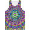 Colorful Psychedelic Optical Illusion Men's Tank Top