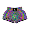 Colorful Psychedelic Optical Illusion Muay Thai Boxing Shorts