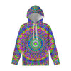 Colorful Psychedelic Optical Illusion Pullover Hoodie