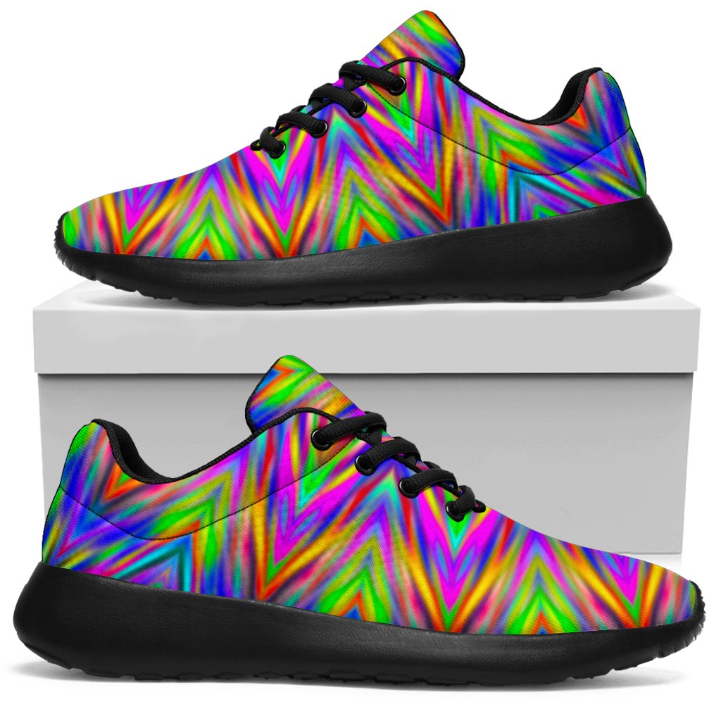 Colorful Psychedelic Optical Illusion Sport Shoes GearFrost