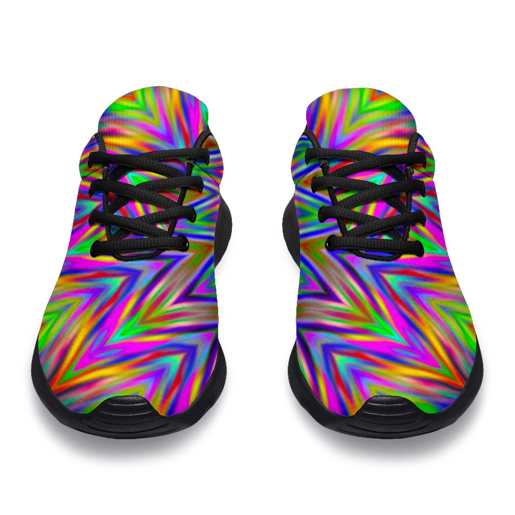 Colorful Psychedelic Optical Illusion Sport Shoes GearFrost
