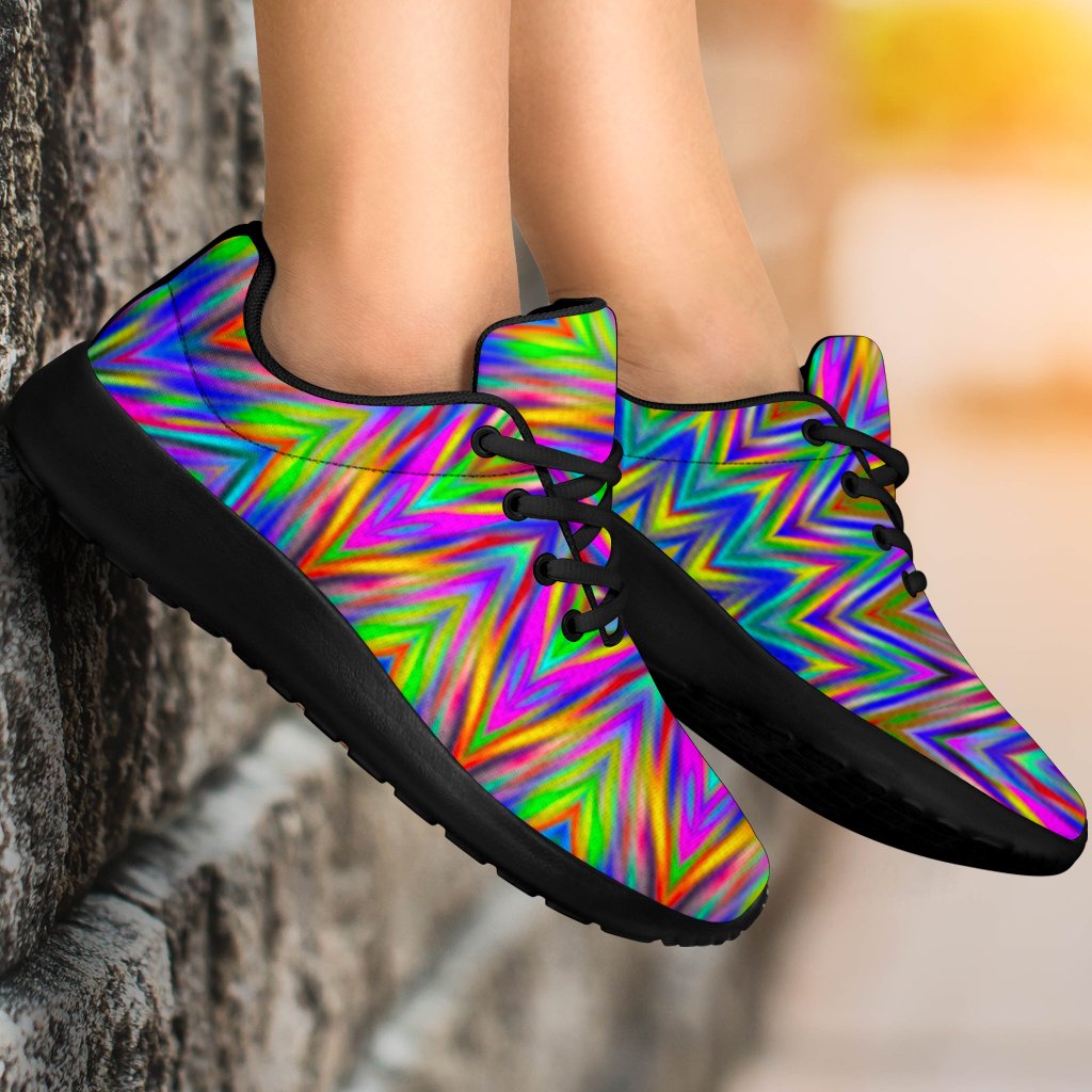 Colorful Psychedelic Optical Illusion Sport Shoes GearFrost