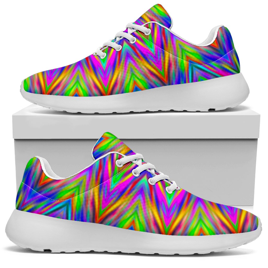 Colorful Psychedelic Optical Illusion Sport Shoes GearFrost