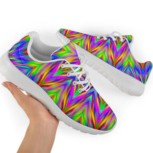 Colorful Psychedelic Optical Illusion Sport Shoes GearFrost