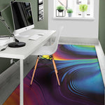Colorful Psychedelic Print Area Rug