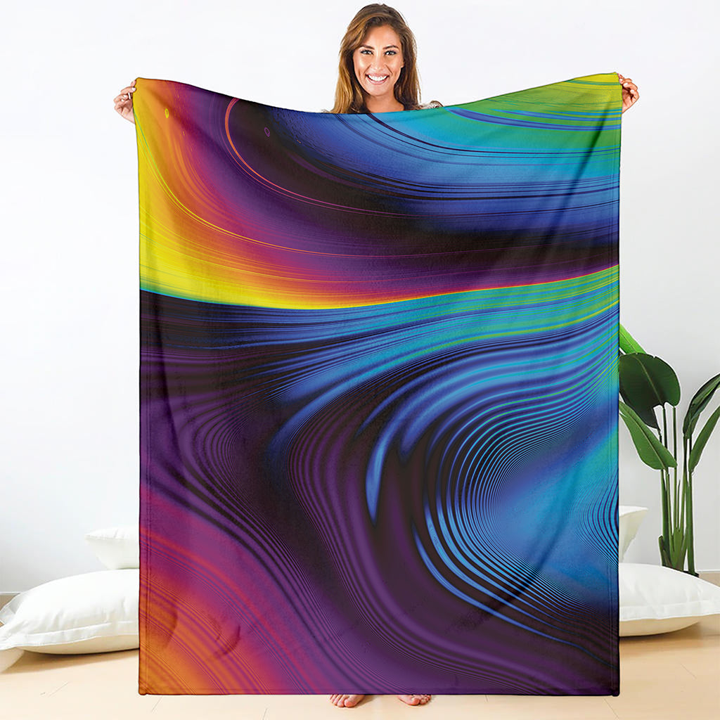 Colorful Psychedelic Print Blanket