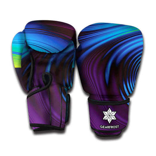 Colorful Psychedelic Print Boxing Gloves