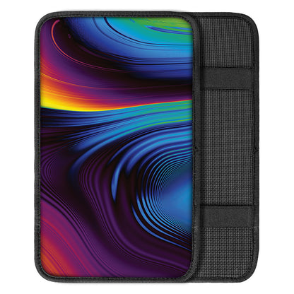 Colorful Psychedelic Print Car Center Console Cover