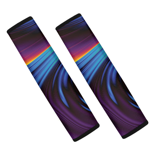 Colorful Psychedelic Print Car Seat Belt Covers
