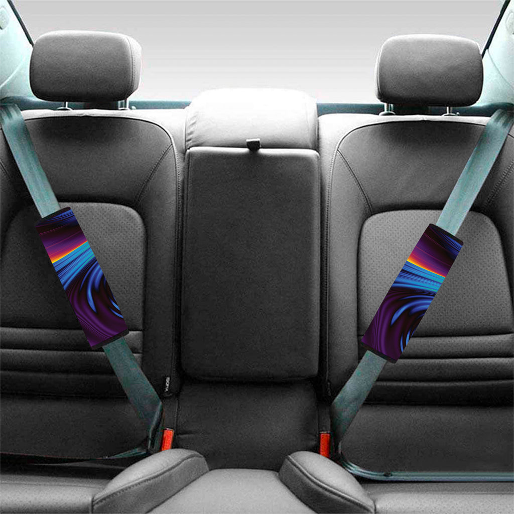 Colorful Psychedelic Print Car Seat Belt Covers