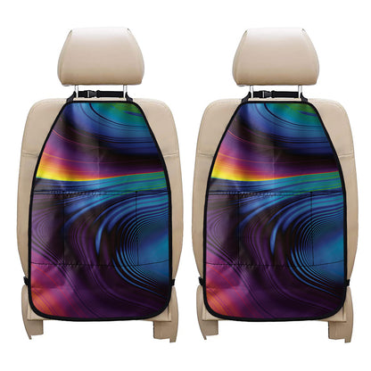 Colorful Psychedelic Print Car Seat Organizers