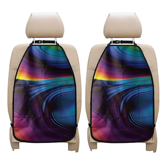 Colorful Psychedelic Print Car Seat Organizers