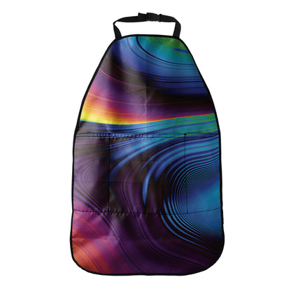 Colorful Psychedelic Print Car Seat Organizers