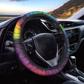 Colorful Psychedelic Print Car Steering Wheel Cover