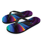 Colorful Psychedelic Print Flip Flops