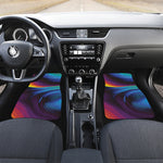 Colorful Psychedelic Print Front and Back Car Floor Mats