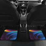 Colorful Psychedelic Print Front and Back Car Floor Mats