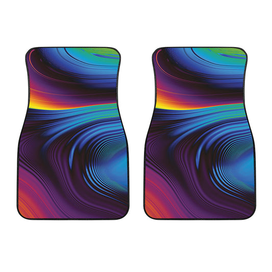 Colorful Psychedelic Print Front Car Floor Mats