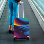 Colorful Psychedelic Print Luggage Cover