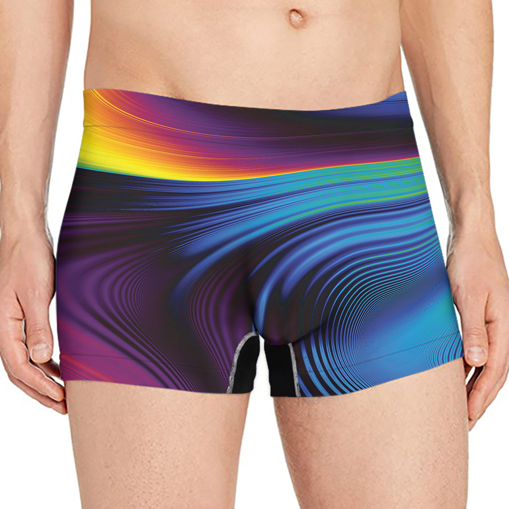 Colorful Psychedelic Print Men's Boxer Briefs