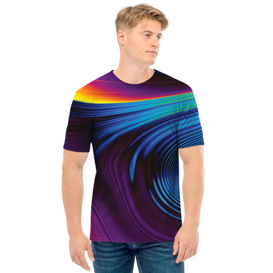 Colorful Psychedelic Print Men's T-Shirt