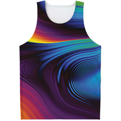 Colorful Psychedelic Print Men's Tank Top