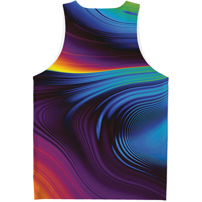 Colorful Psychedelic Print Men's Tank Top