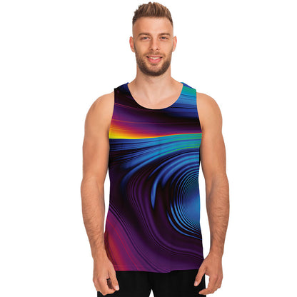 Colorful Psychedelic Print Men's Tank Top