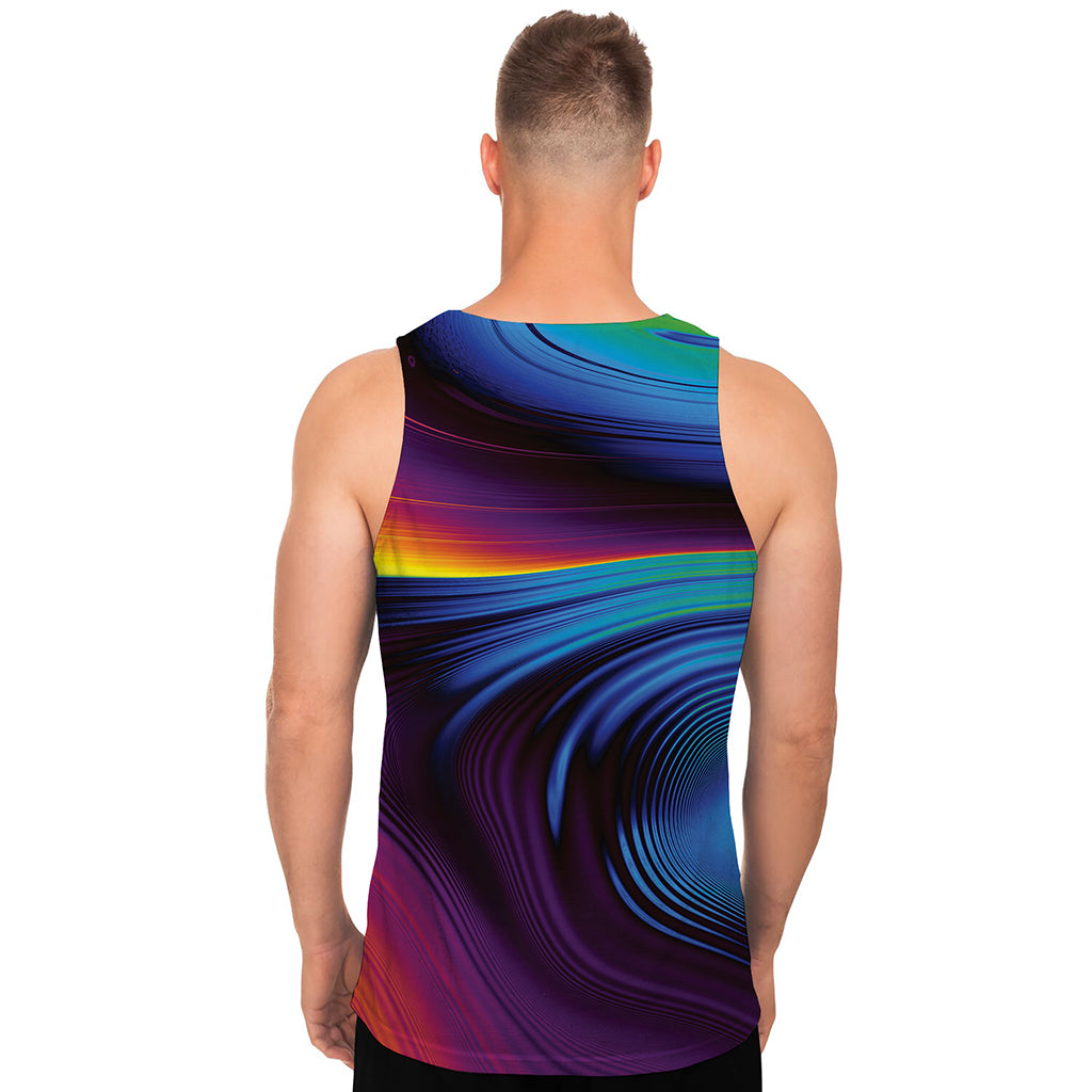 Colorful Psychedelic Print Men's Tank Top