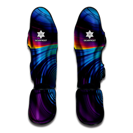 Colorful Psychedelic Print Muay Thai Shin Guard