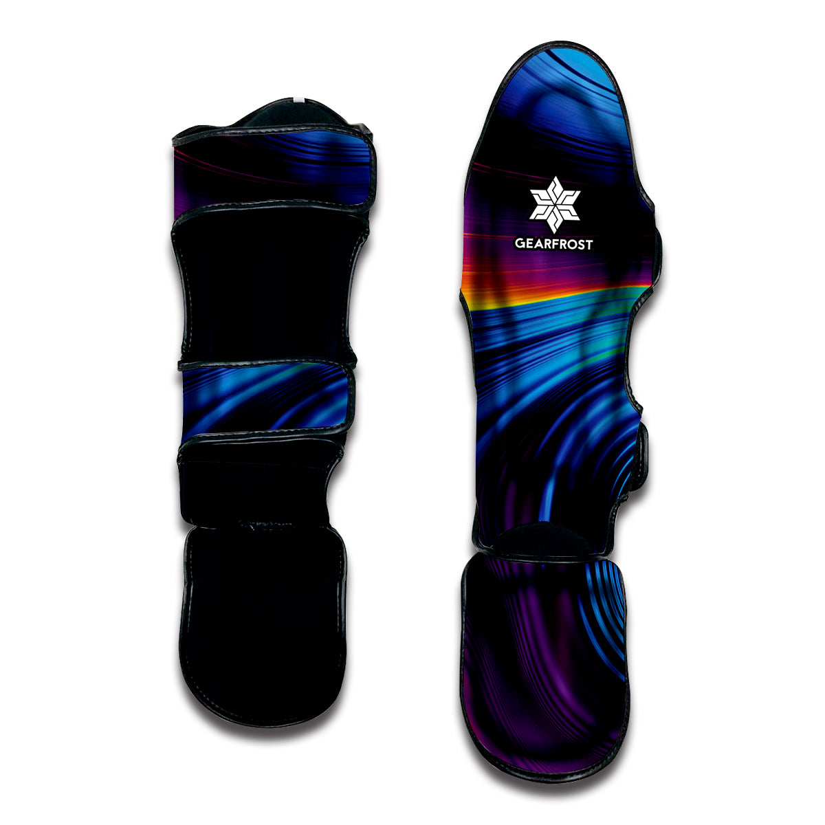 Colorful Psychedelic Print Muay Thai Shin Guard