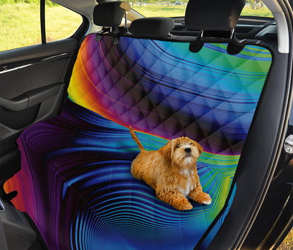 Colorful Psychedelic Print Pet Car Back Seat Cover