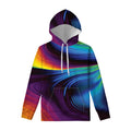 Colorful Psychedelic Print Pullover Hoodie