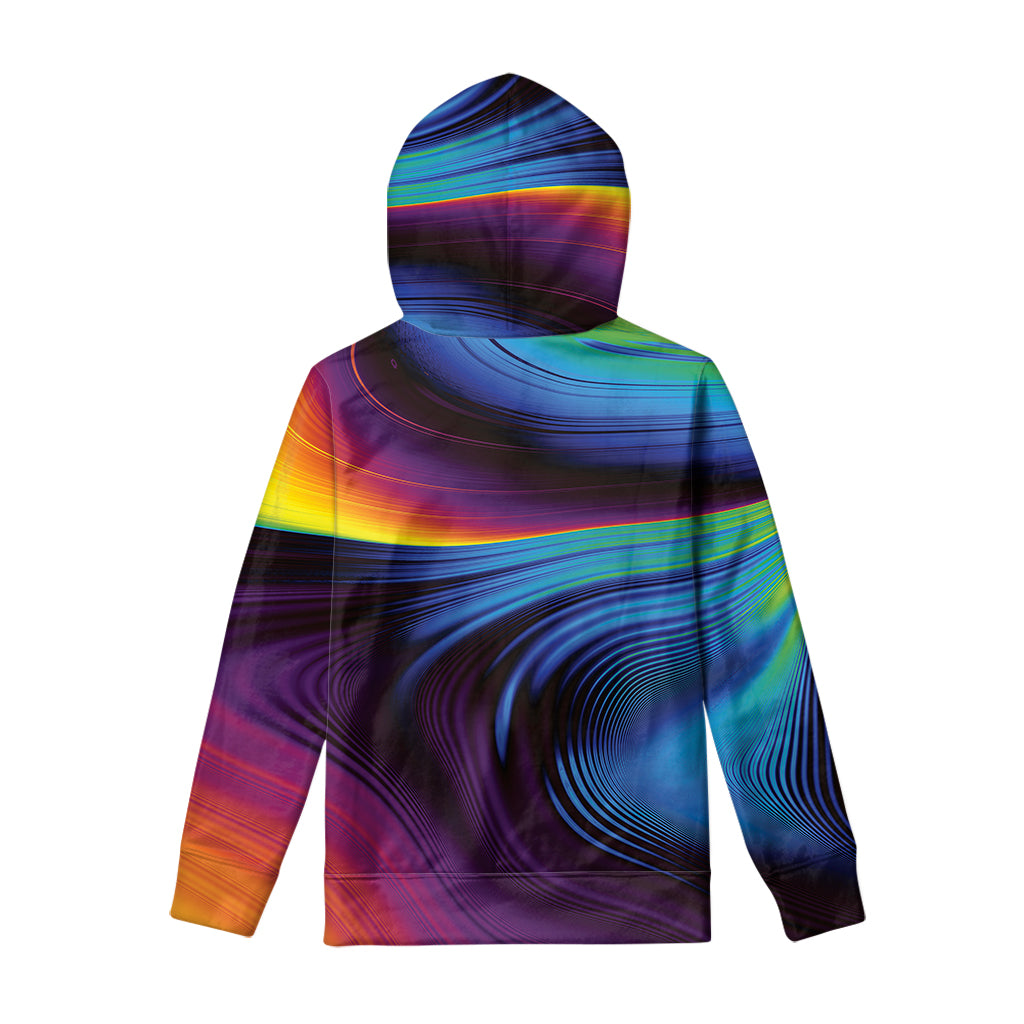 Colorful Psychedelic Print Pullover Hoodie