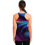 Colorful Psychedelic Print Women's Racerback Tank Top