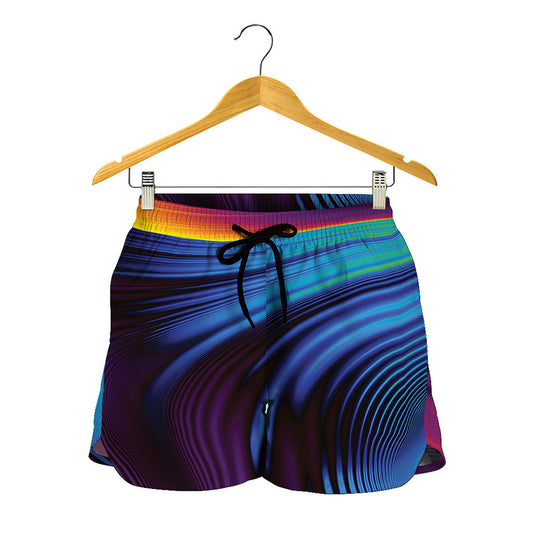 Colorful Psychedelic Print Women's Shorts