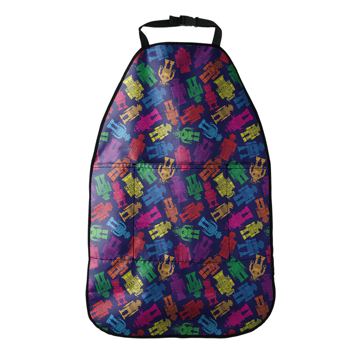 Colorful Robot Pattern Print Car Seat Organizers