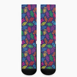 Colorful Robot Pattern Print Crew Socks