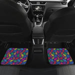 Colorful Robot Pattern Print Front and Back Car Floor Mats