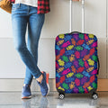 Colorful Robot Pattern Print Luggage Cover