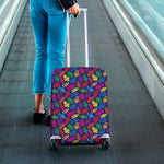 Colorful Robot Pattern Print Luggage Cover