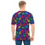 Colorful Robot Pattern Print Men's T-Shirt