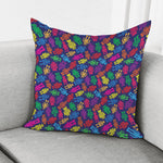 Colorful Robot Pattern Print Pillow Cover