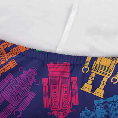 Colorful Robot Pattern Print Sofa Cover